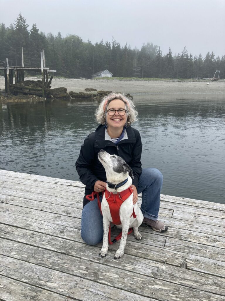 Phoebe Zerwick off the coast of Deer Isle